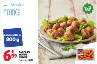Auchan Acras de morue créole offre
