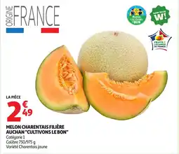 Auchan Melon charentais filière auchan "cultivons le bon" offre
