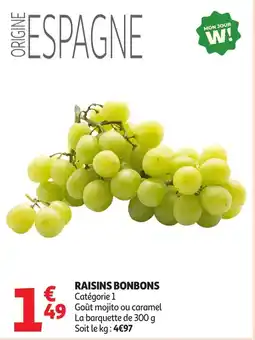 Auchan Raisins bonbons offre