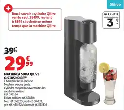 Auchan Machine a soda qilive Q.5105 noire offre