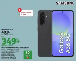 Auchan Smartphone samsung A36 5G 128GO offre