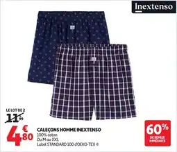 Auchan Caleçons homme inextenso offre