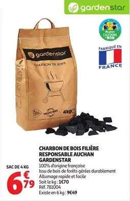 Auchan Charbon de bois filière responsable auchan gardenstar offre