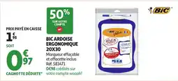 Auchan Bic ardoise ergonomique offre