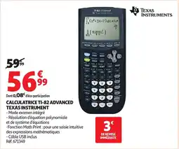 Auchan Calculatrice ti-82 advanced texas instrument offre