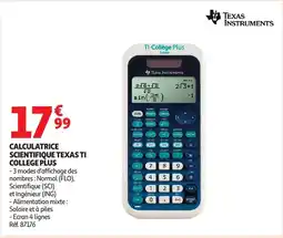 Auchan Calculatrice scientifique texas ti college plus offre