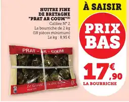 Bi1 Huitre fine de bretagne prat ar coum offre