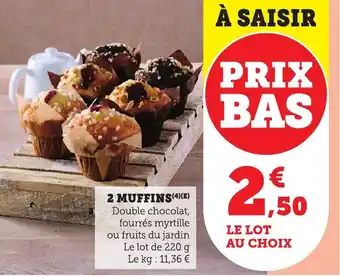 Bi1 2 muffins offre