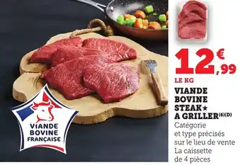 Bi1 Víande bovine steak a griller offre