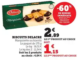 Bi1 Biscuits delacre offre