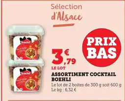 Bi1 Assortiment cocktail boehli offre