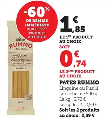 Bi1 Pates rummo offre