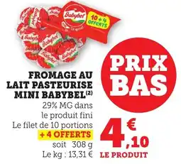 Bi1 Fromage au lait pasteurise mini babybel offre