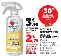 Bi1 Mousse nettoyante active maison net offre