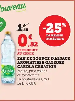 Bi1 Eau de source d'alsace aromatisee gazeuse carola creation offre
