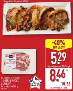 ALDI St-clément le boucher 4 côtes de porc échine offre