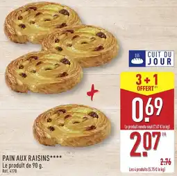 ALDI Pain aux raisins offre