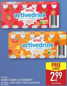 ALDI Milsani yaourt à boire activedrink offre