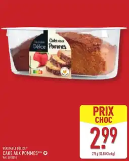 ALDI Véritable délice cake aux pommes offre