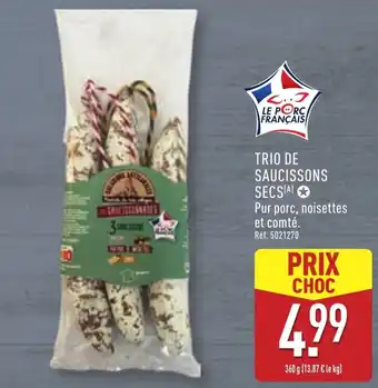 ALDI Trio de saucissons secs offre