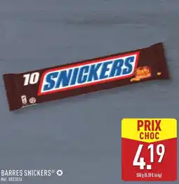 ALDI Barres snickers offre