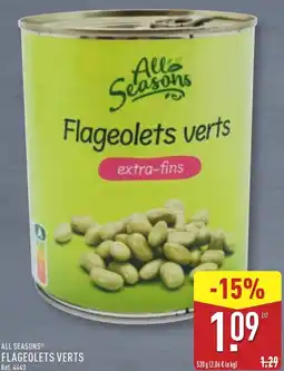 ALDI All Seasons Flageolets verts offre