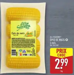 ALDI All seasons épis de maïs offre