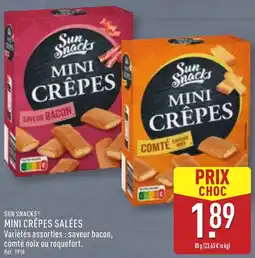 ALDI Sun snacks mini crêpes salées offre