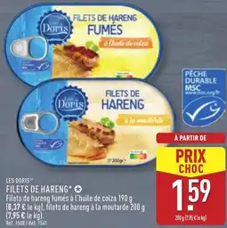 ALDI Les doris filets de hareng offre