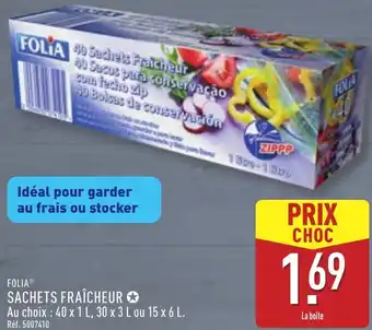 ALDI Folia sachets fraîcheur offre
