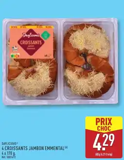 ALDI Daylicious 4 croissants jambon emmental offre