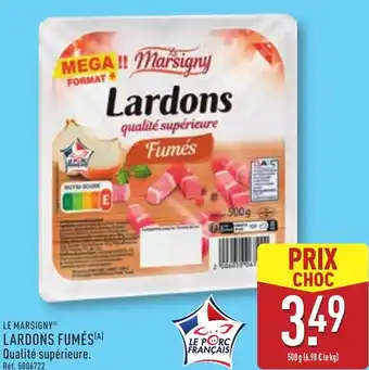 ALDI Le marsigny lardons fumés offre