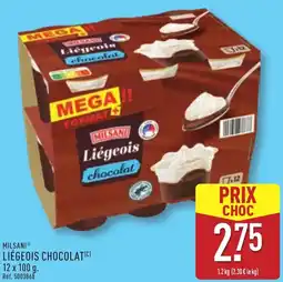 ALDI Milsani Liégeois chocolat offre