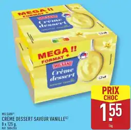 ALDI Milsani crème dessert saveur vanille offre