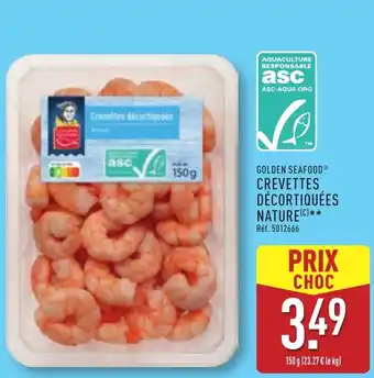 ALDI Golden seafood crevettes décortiquées nature offre