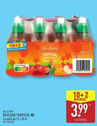 ALDI Rio d'oro boisson tropical offre