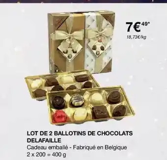 Costco Lot De 2 Ballotins De Chocolats Delafaille offre