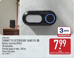 ALDI Ambiano sonnette extérieure sans fil offre