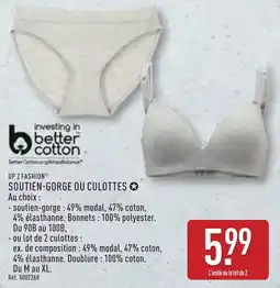ALDI Up 2 fashion soutien-gorge ou culottes offre