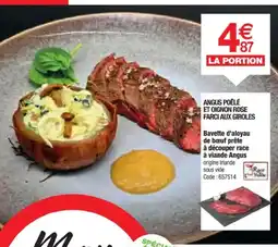 Promocash Bavette d'aloyau de bœuf prête à découper race à viande Angus offre