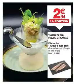 Promocash Filet de bar offre