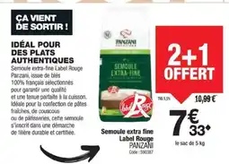 Promocash PANZANI Semoule extra fines Label Rouge offre