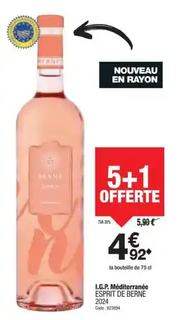Promocash ESPRIT DE BERNE I.G.P. Méditerranée offre