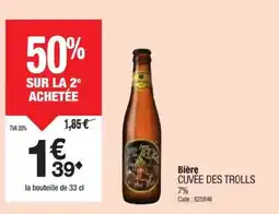 Promocash CUVÉE DES TROLLS Bière offre