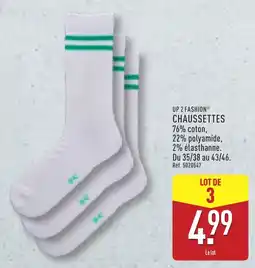 ALDI Up 2 fashion chaussettes offre