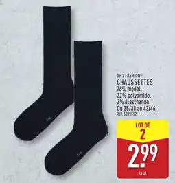 ALDI Up 2 fashion chaussettes offre