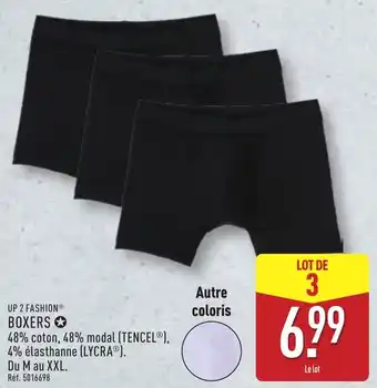 ALDI Up 2 fashion boxers offre
