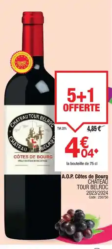 Promocash CHÂTEAU TOUR A.O.P. Côtes de Bourg offre