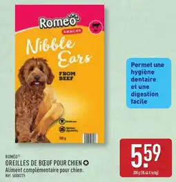 ALDI Roméo oreilles de bœuf pour chien offre