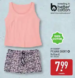 ALDI Up 2 fashion pyjama short offre